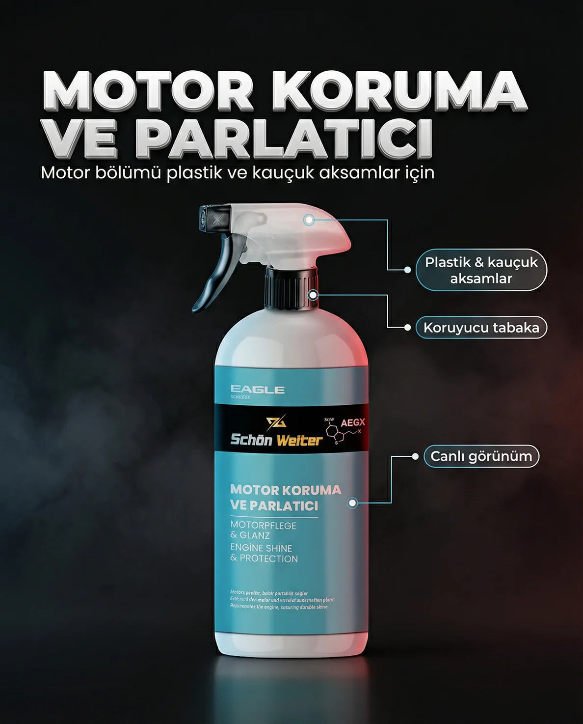 Schön Weiter Kfz-Motorschutz- und Glanzspray 500 ml (Eagle)