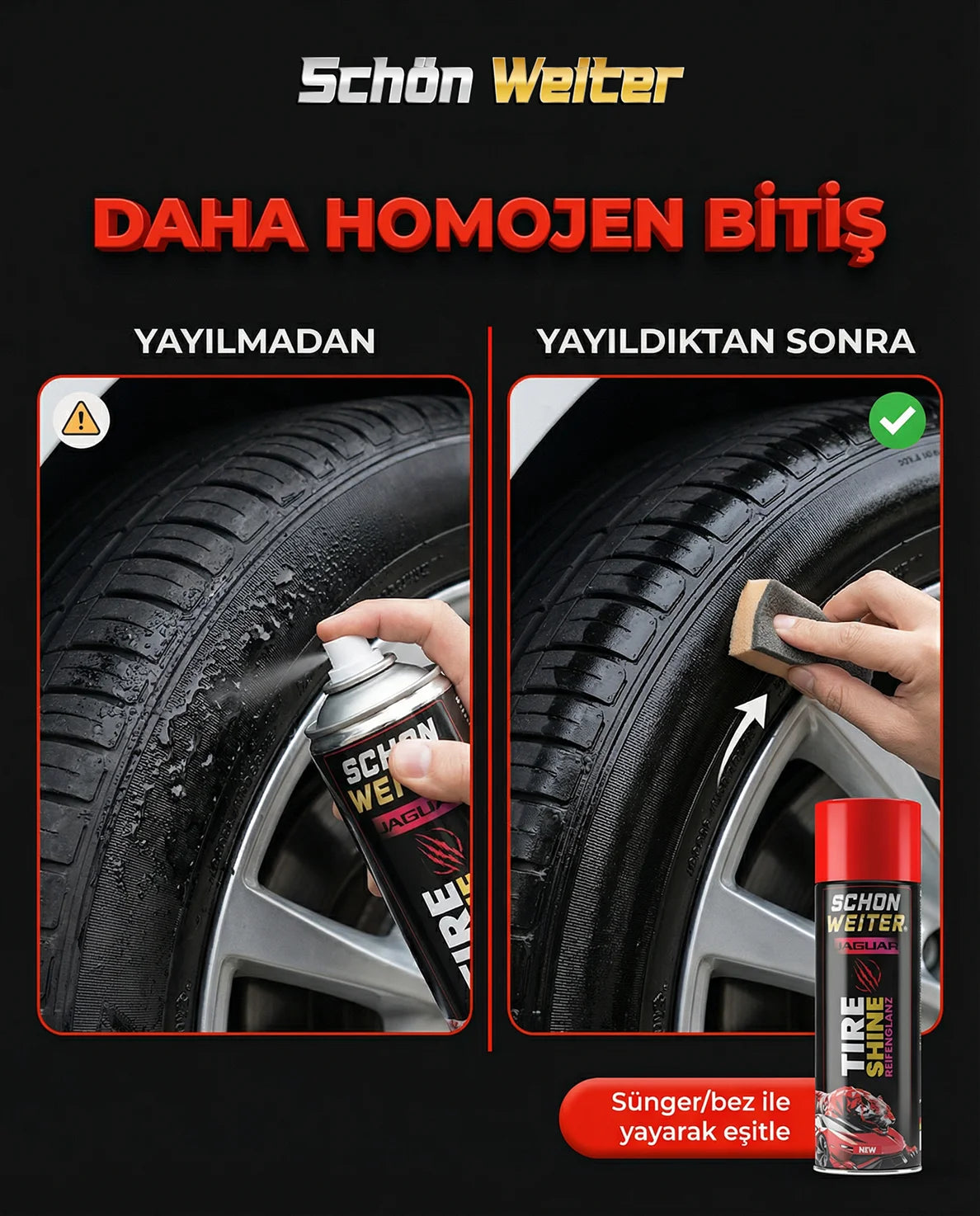 Schön Weiter Fahrzeug Auto Reifen Glanz Aerosol Spray 500 ml (JAGUAR)