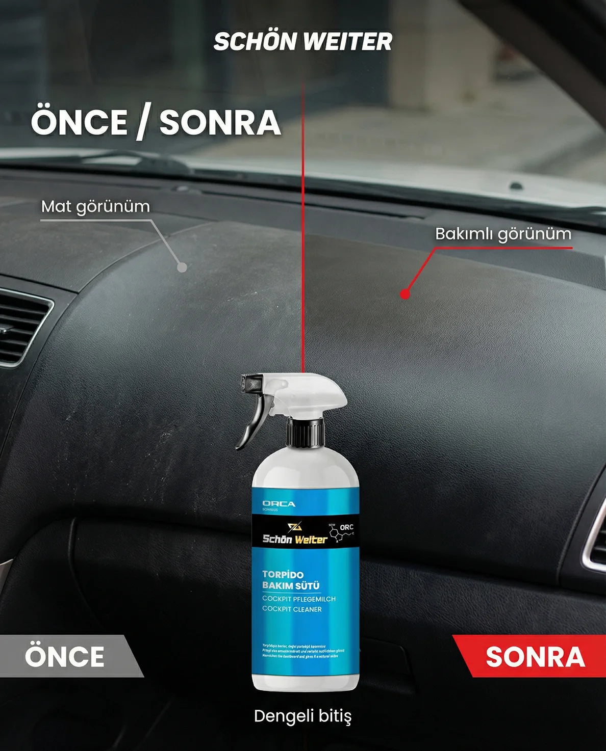 Schön Weiter Fahrzeug-Auto-Handschuhfach-Pflegemilch 500 ml Spray (Orca)