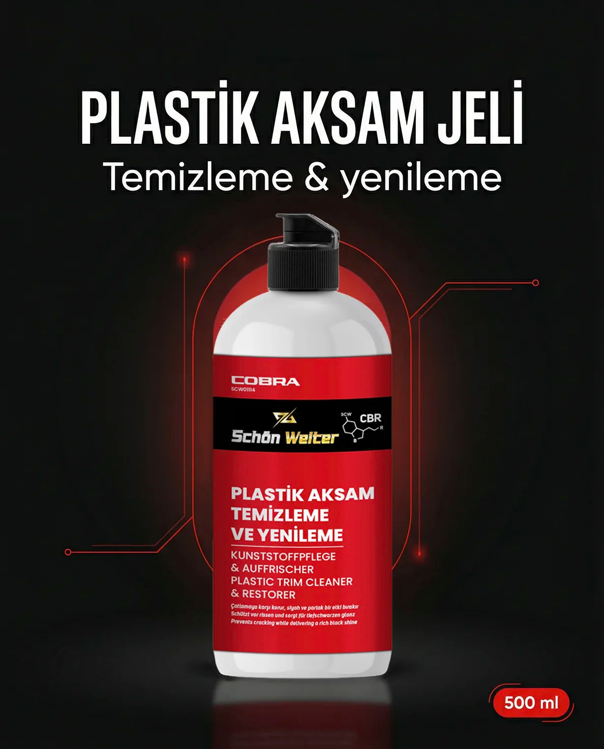 Schön Weiter Fahrzeug Auto Kunststoffteile Reinigungs- und Erneuerungsgel 500 ml (Cobra)