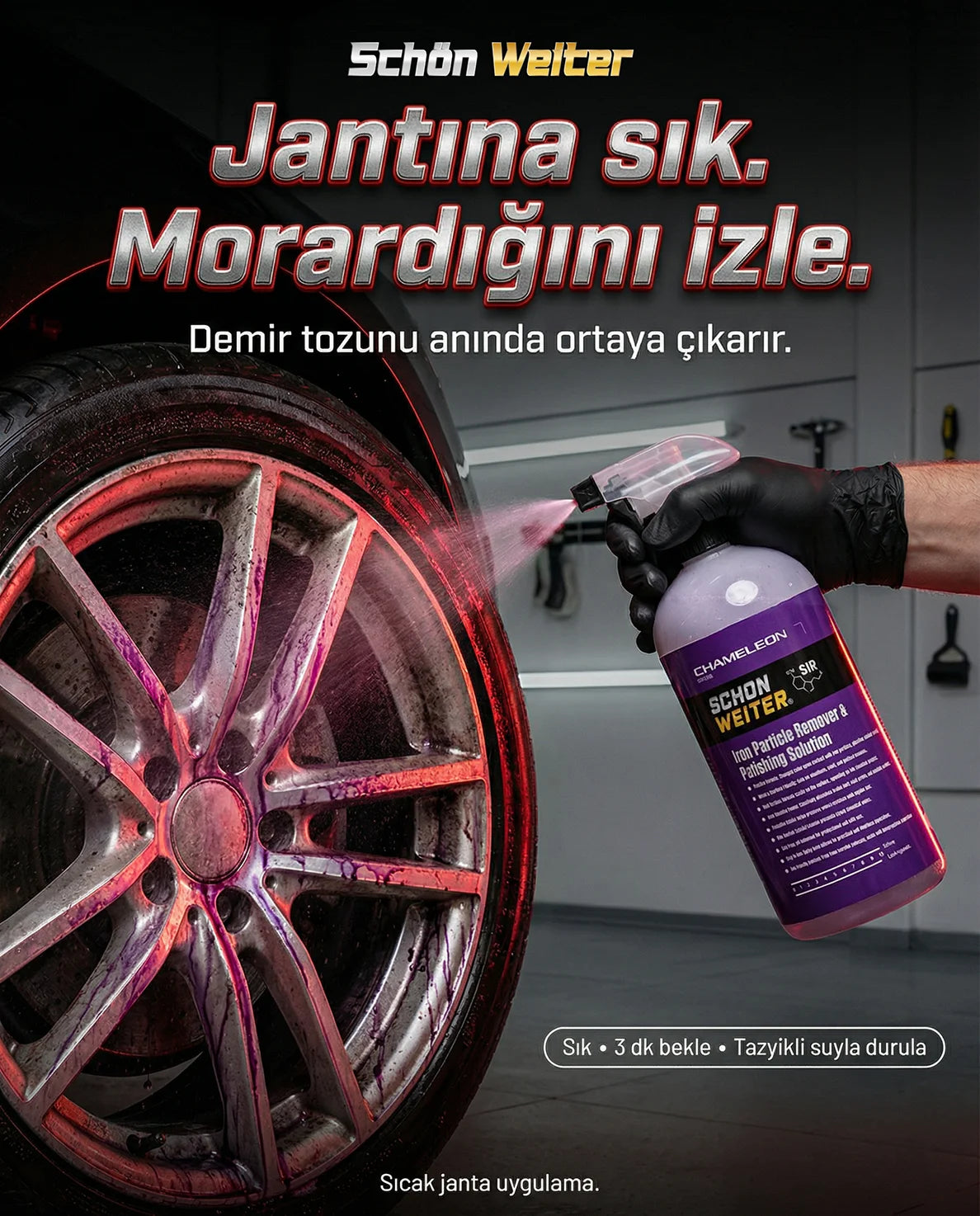 Schön Weiter Fahrzeug Auto Eisenpulver und Felgenreiniger ∣ 500 ml Spray