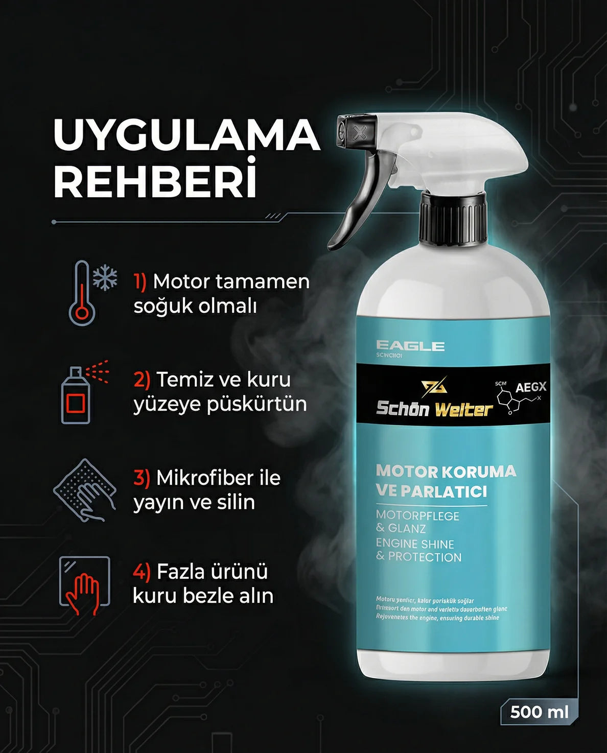 Schön Weiter Kfz-Motorschutz- und Glanzspray 500 ml (Eagle)