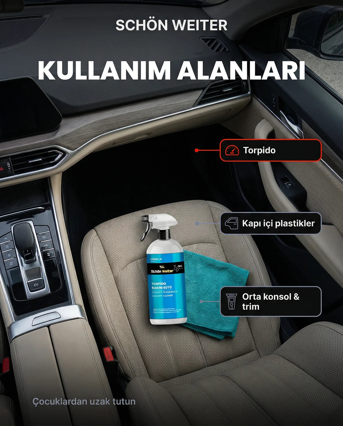 Schön Weiter Fahrzeug-Auto-Handschuhfach-Pflegemilch 500 ml Spray (Orca)
