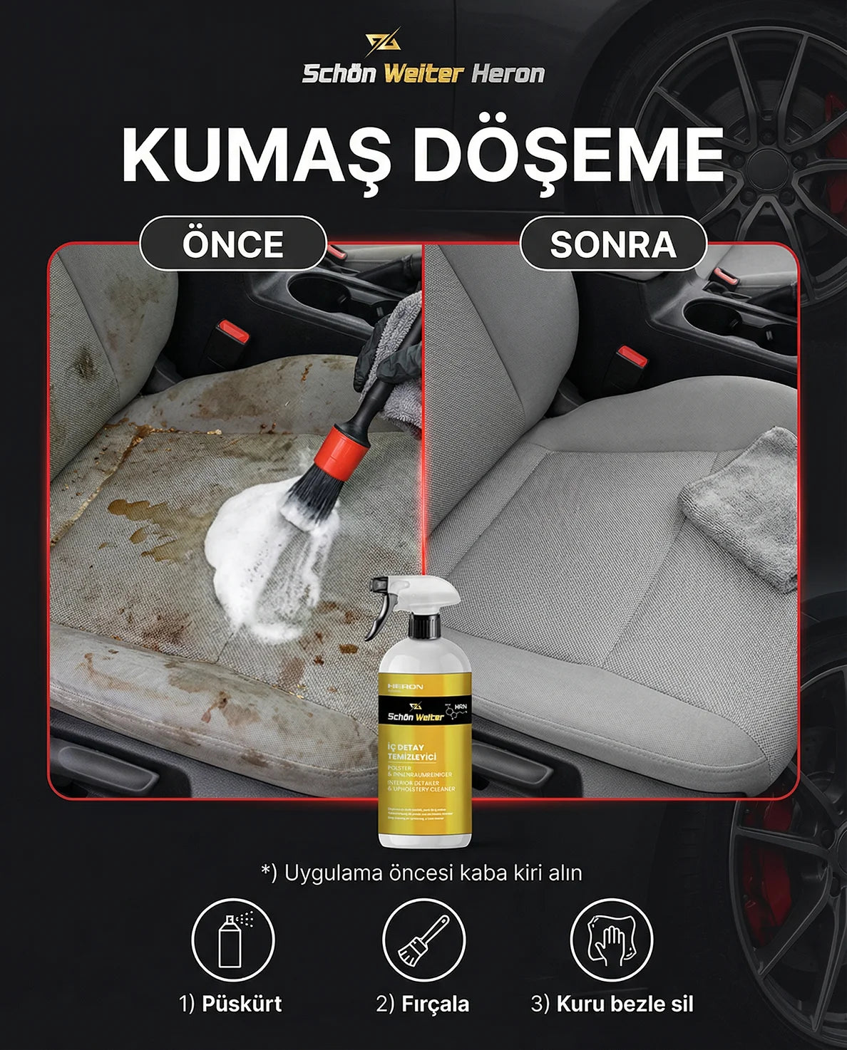 Schön Weiter Fahrzeug Auto Polster Innen Detail Reiniger Spray 500 ml (Heron)