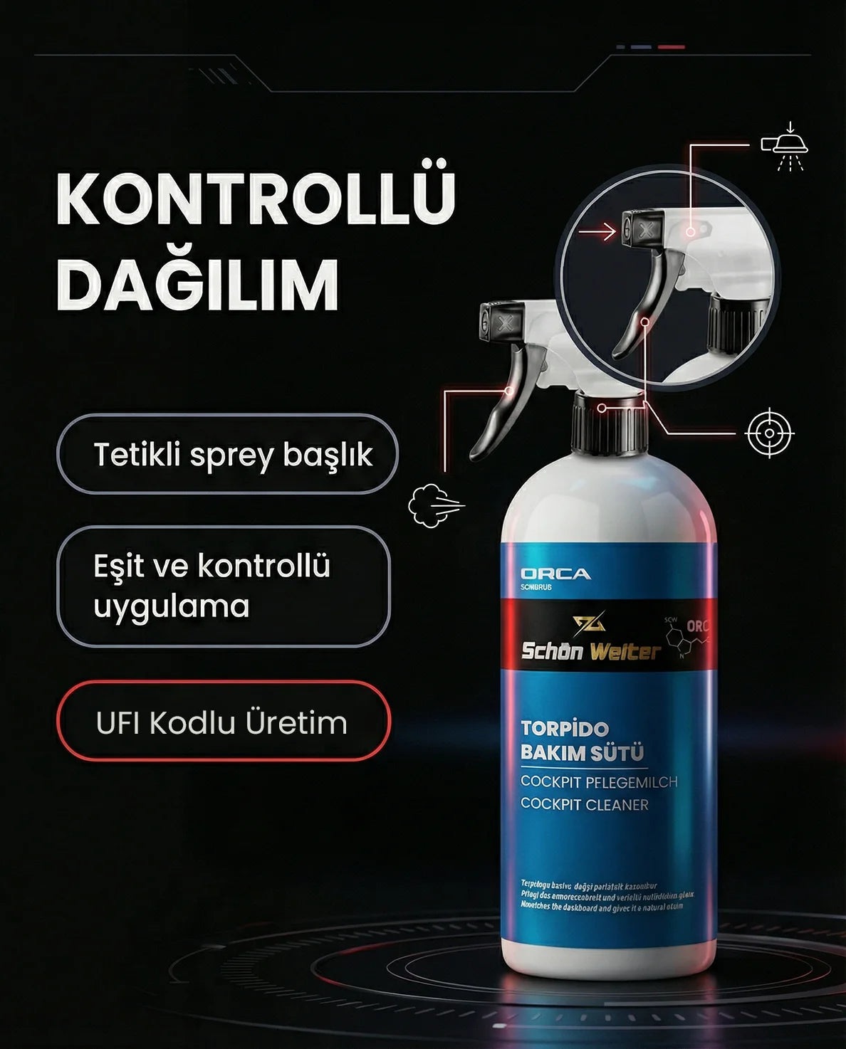 Schön Weiter Fahrzeug-Auto-Handschuhfach-Pflegemilch 500 ml Spray (Orca)