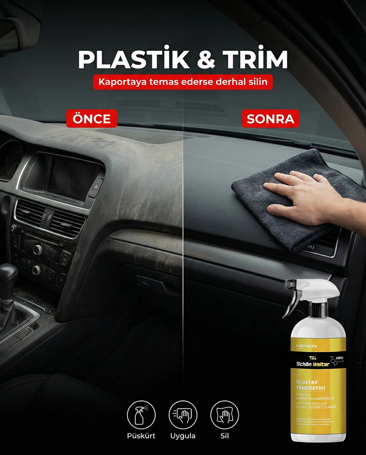 Schön Weiter Fahrzeug Auto Polster Innen Detail Reiniger Spray 500 ml (Heron)