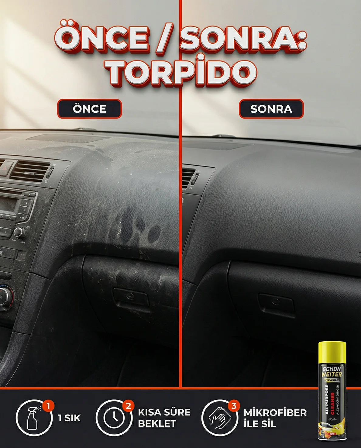 Schön Weiter Auto Fahrzeug Innenreiniger Schaum Aerosol Spray (STINGRAY) 500 ml