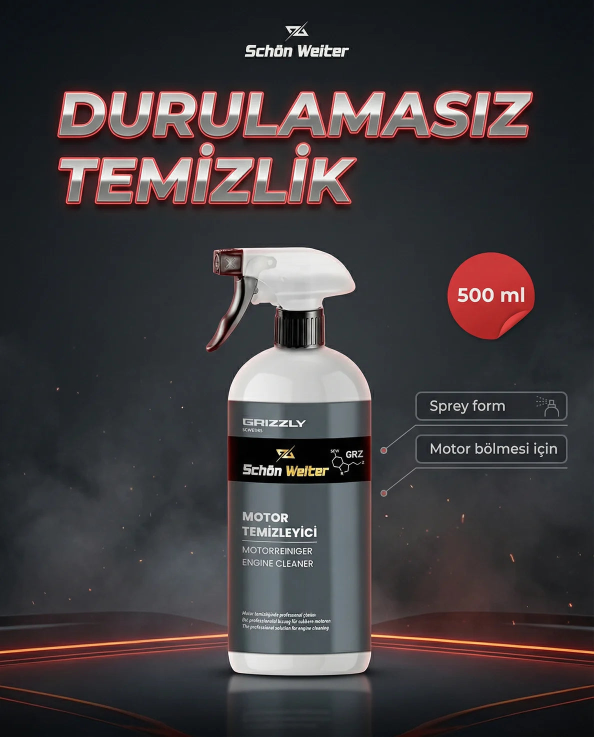 Schön Weiter Fahrzeug-Auto-Motor-Reinigungsspray 500 ml (Grizzly)