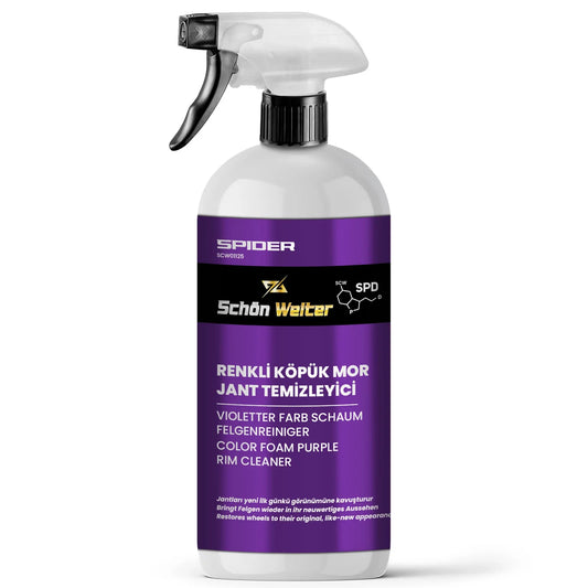 Schön Weiter Fahrzeug Auto Lila Felgenreiniger – Farbiges Schaumspray 500 ml (Spider)