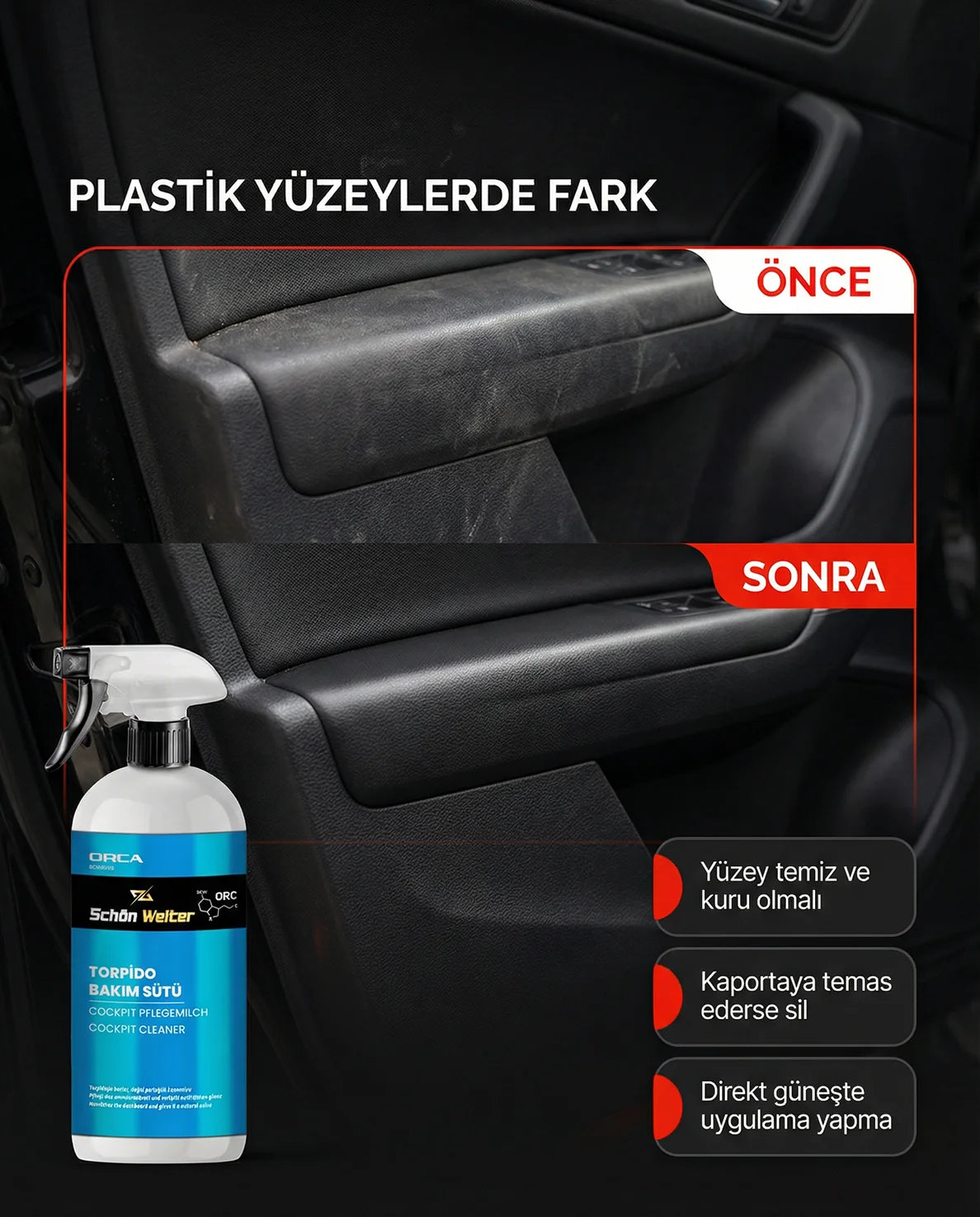 Schön Weiter Fahrzeug-Auto-Handschuhfach-Pflegemilch 500 ml Spray (Orca)