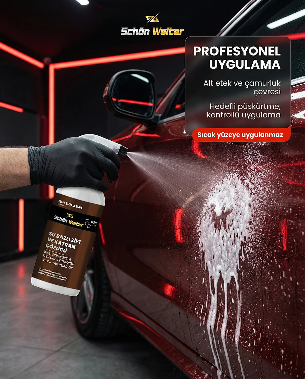 Schön Weiter Fahrzeug-Auto-Teer- und Teerentferner-Spray auf Wasserbasis, 500 ml (bedruckt)