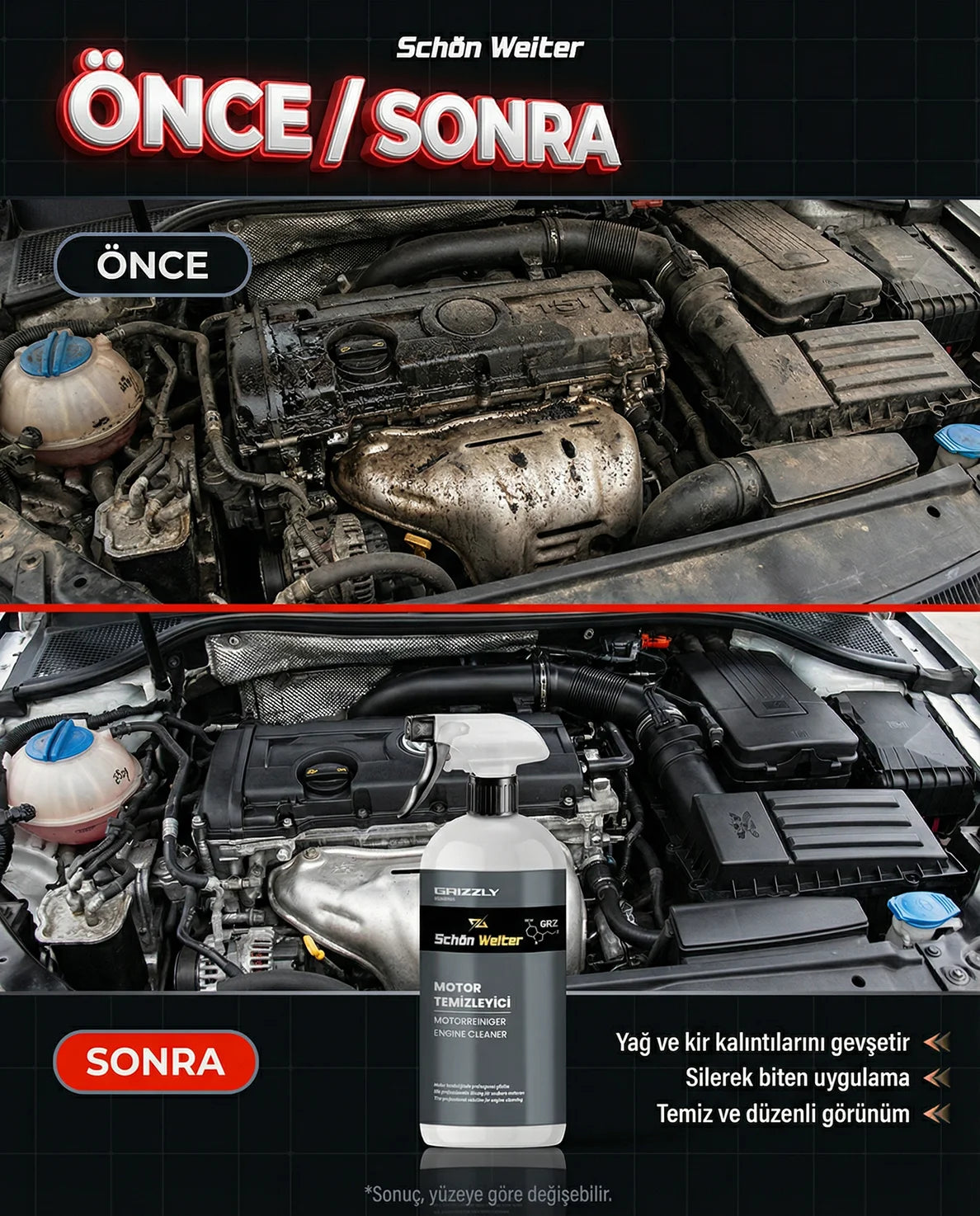 Schön Weiter Fahrzeug-Auto-Motor-Reinigungsspray 500 ml (Grizzly)