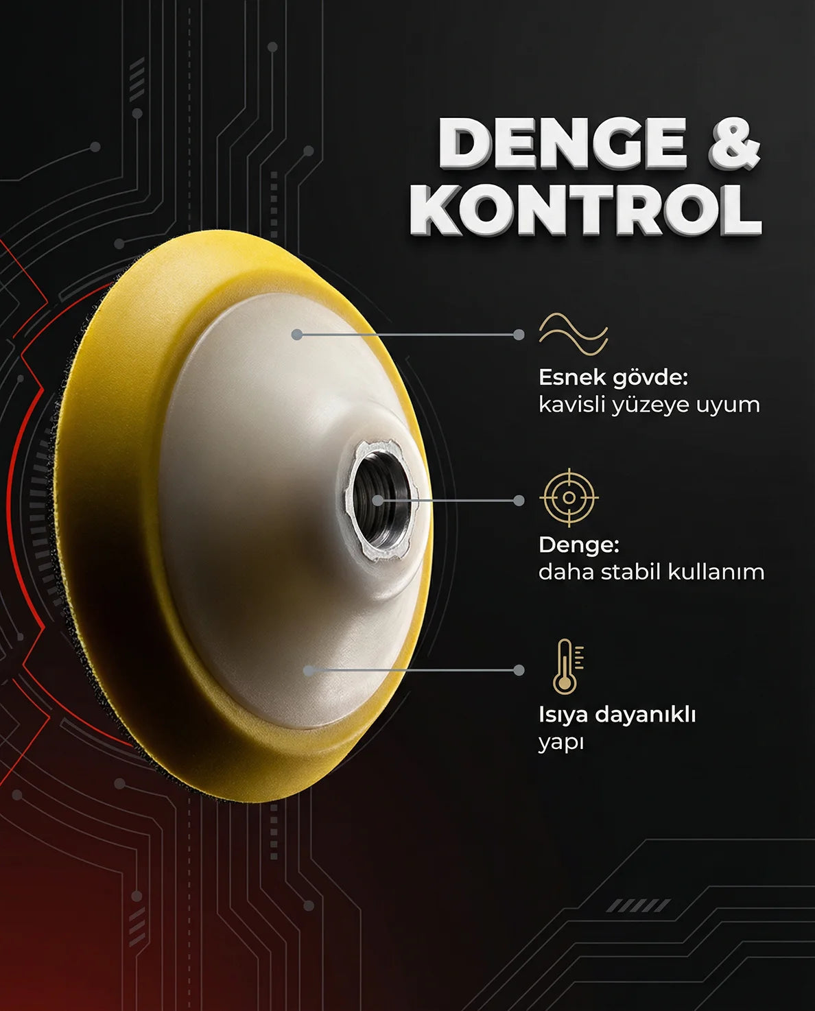 Orbital-Klettbasis 128 mm ∣ Flexibler Poliermaschinentisch ∣ Schön Weiter