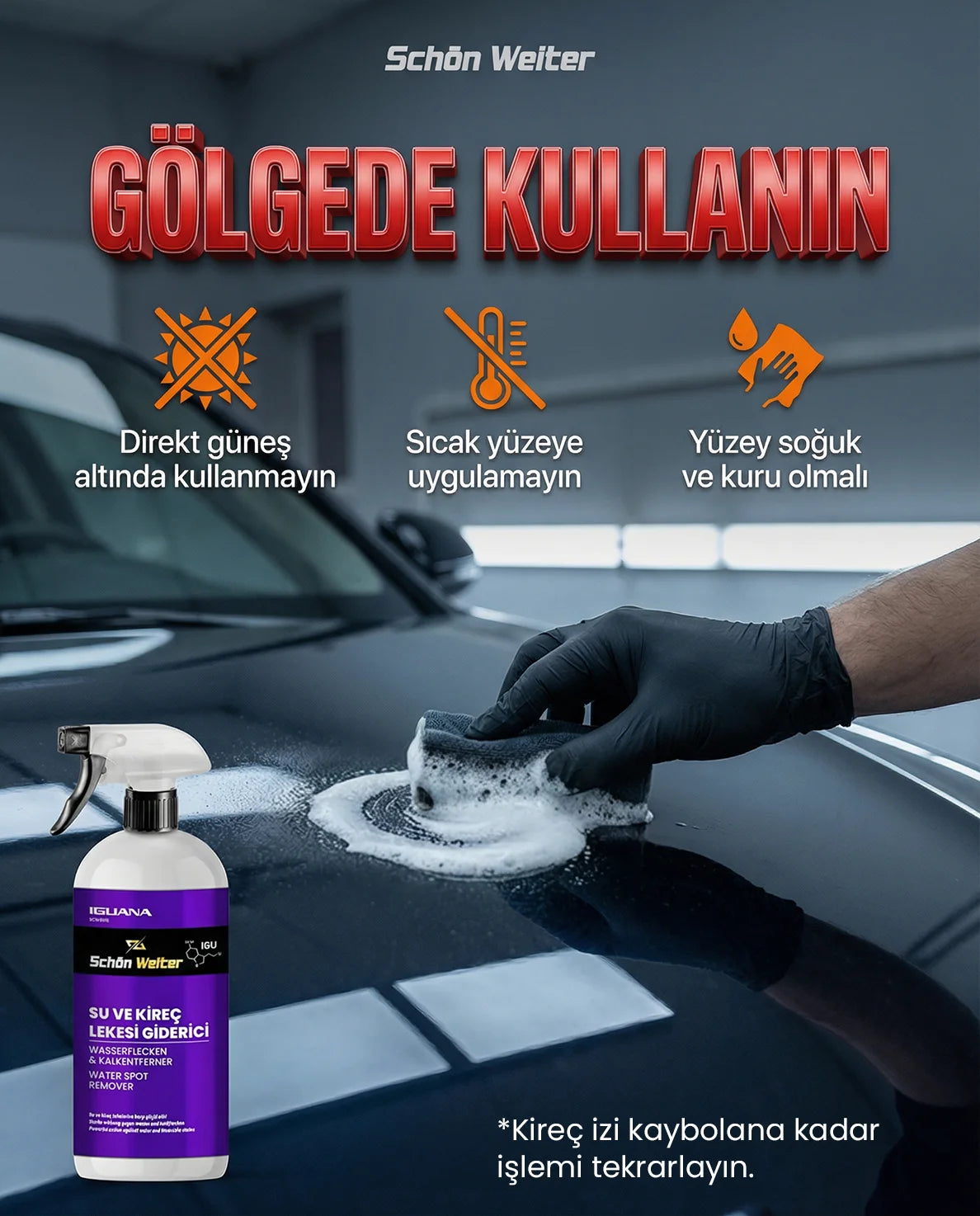 Schön Weiter Fahrzeug-Auto-Wasser- und Kalkfleckenentferner-Gel, 500 ml (Leguan)