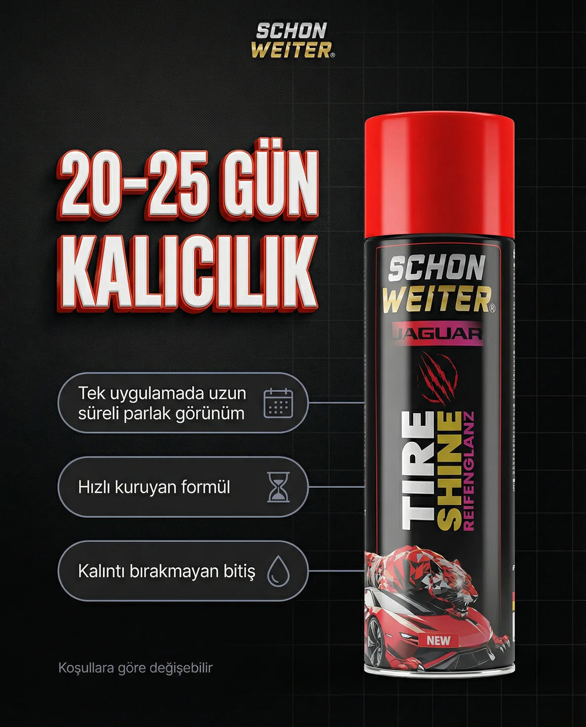 Schön Weiter Fahrzeug Auto Reifen Glanz Aerosol Spray 500 ml (JAGUAR)