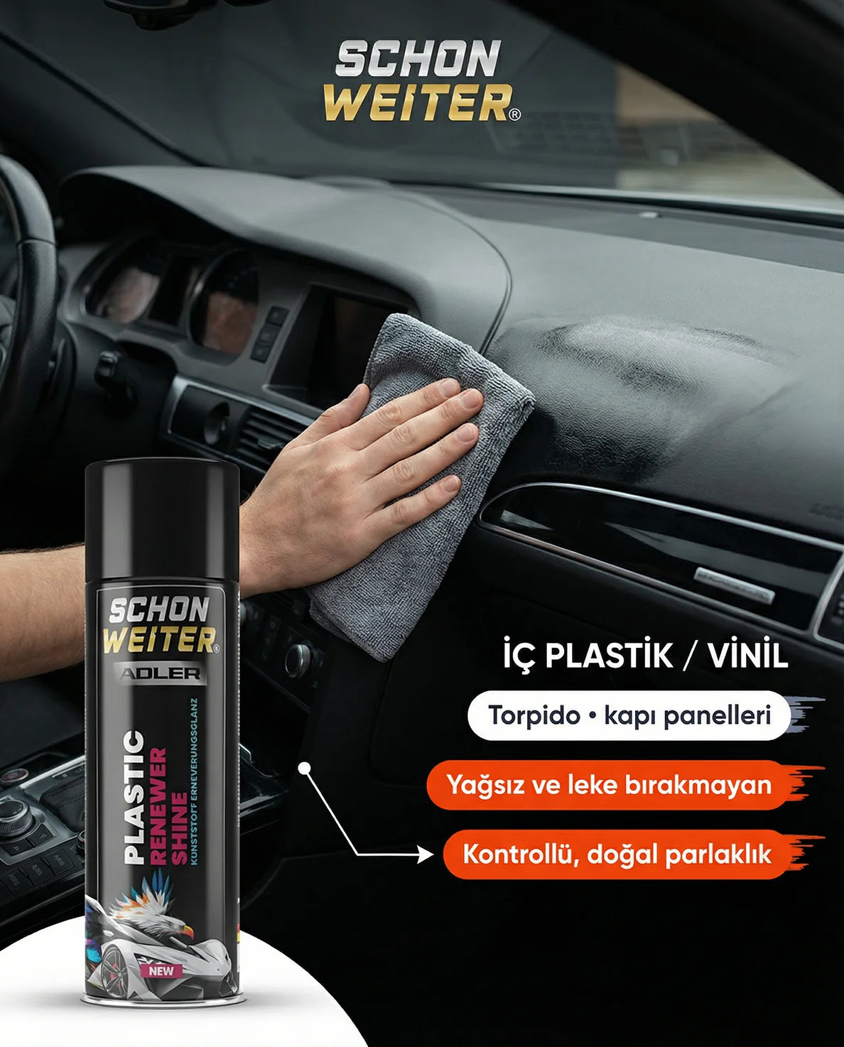 Schön Weiter Fahrzeug-Auto-Kunststoff-Renewer und Polierer 500 ml Aerosolspray (Adler)