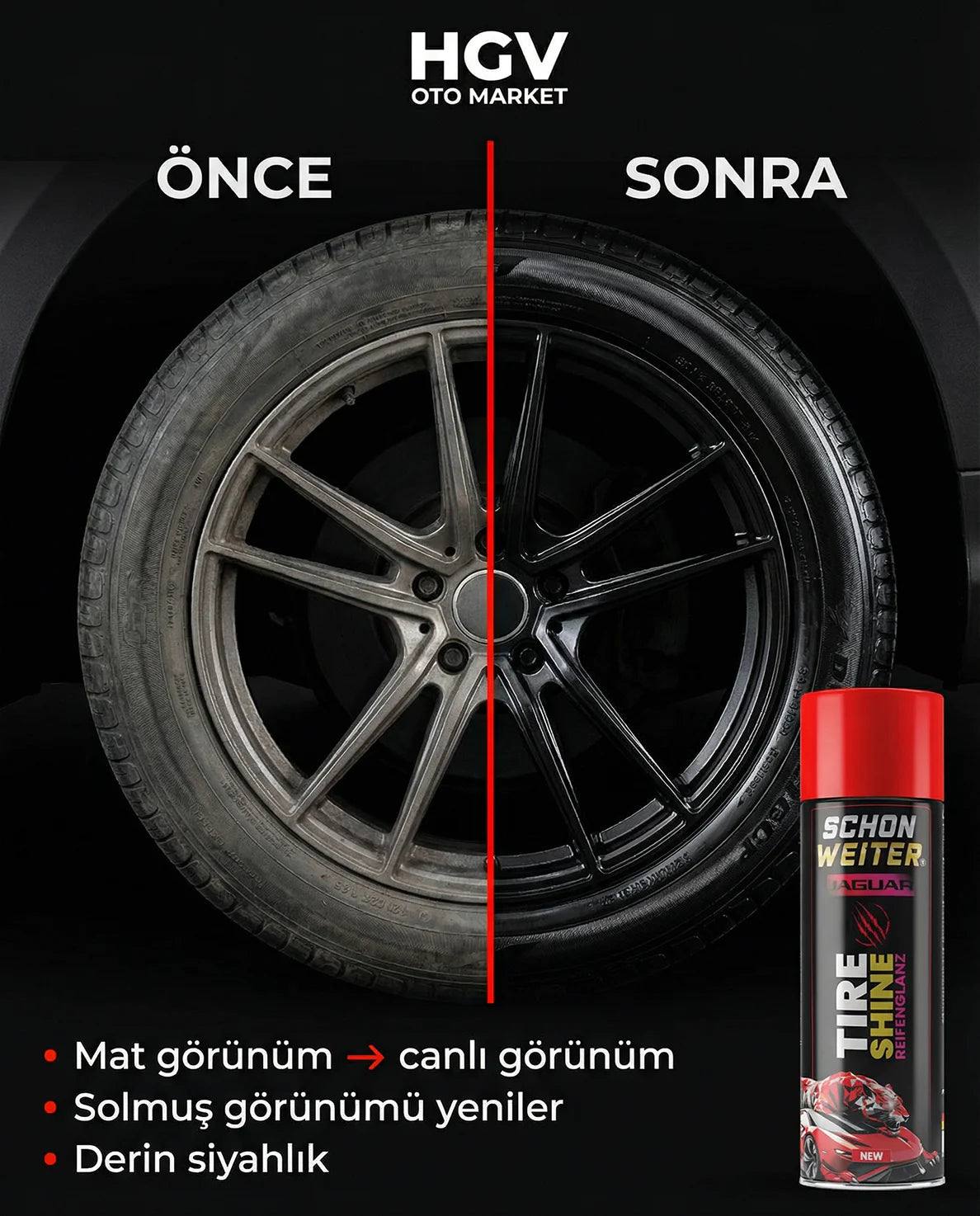 Schön Weiter Fahrzeug Auto Reifen Glanz Aerosol Spray 500 ml (JAGUAR)