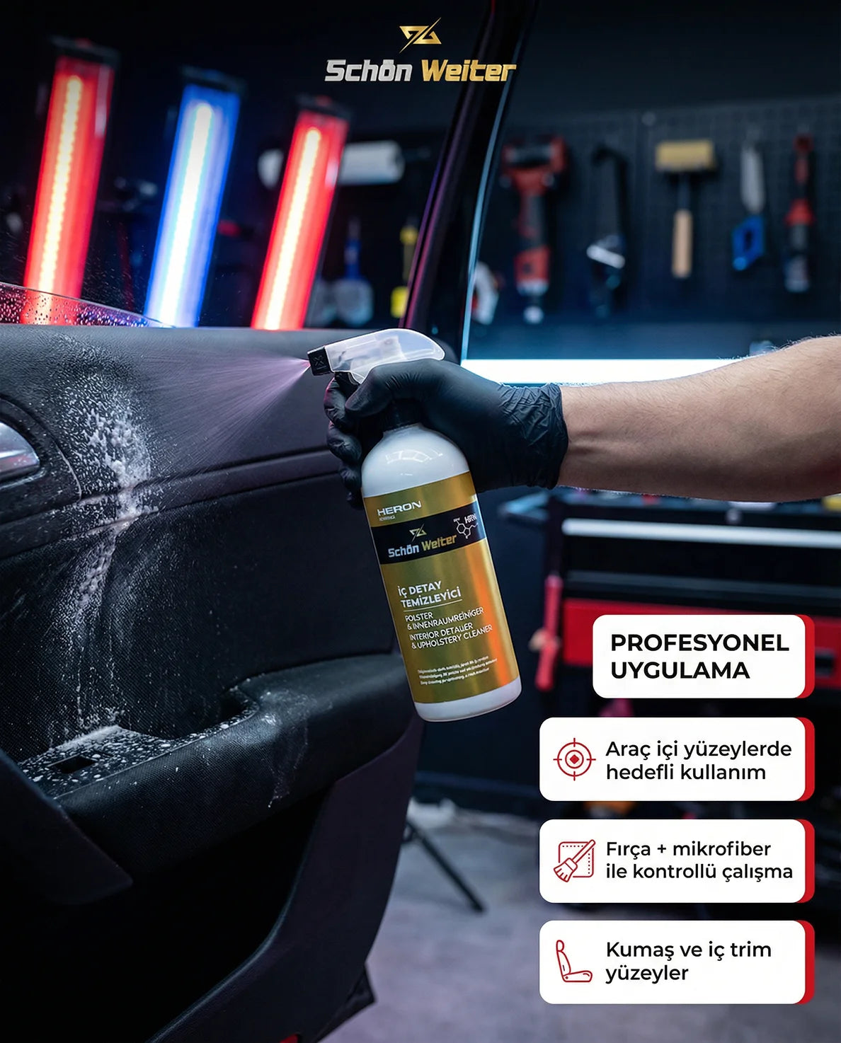 Schön Weiter Fahrzeug Auto Polster Innen Detail Reiniger Spray 500 ml (Heron)