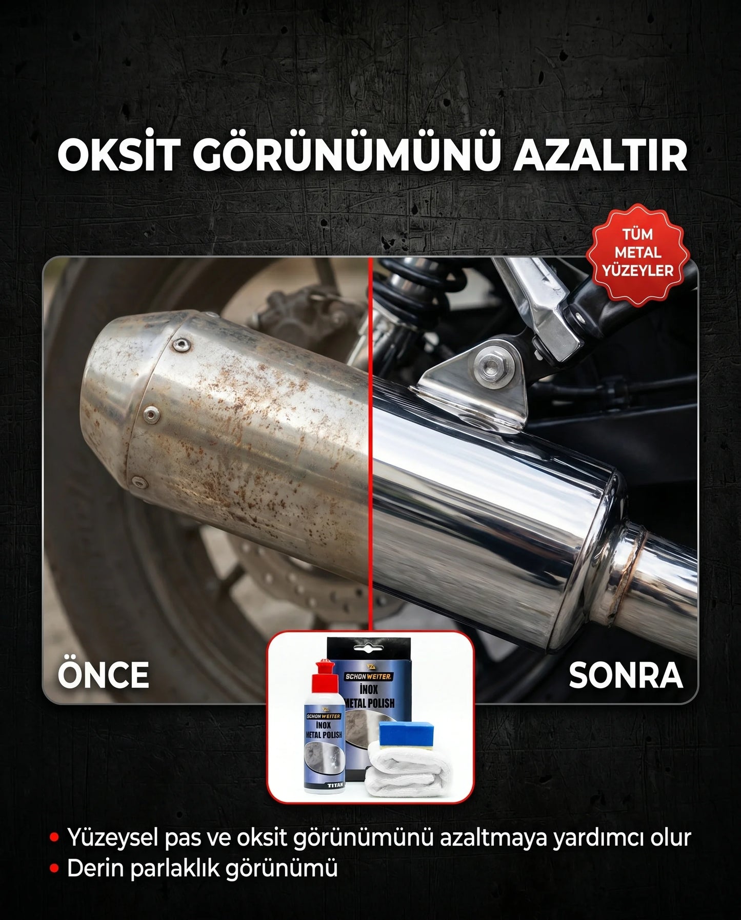 Schön Weiter Fahrzeug Auto Metall Polierset 100 ml (TITAN)