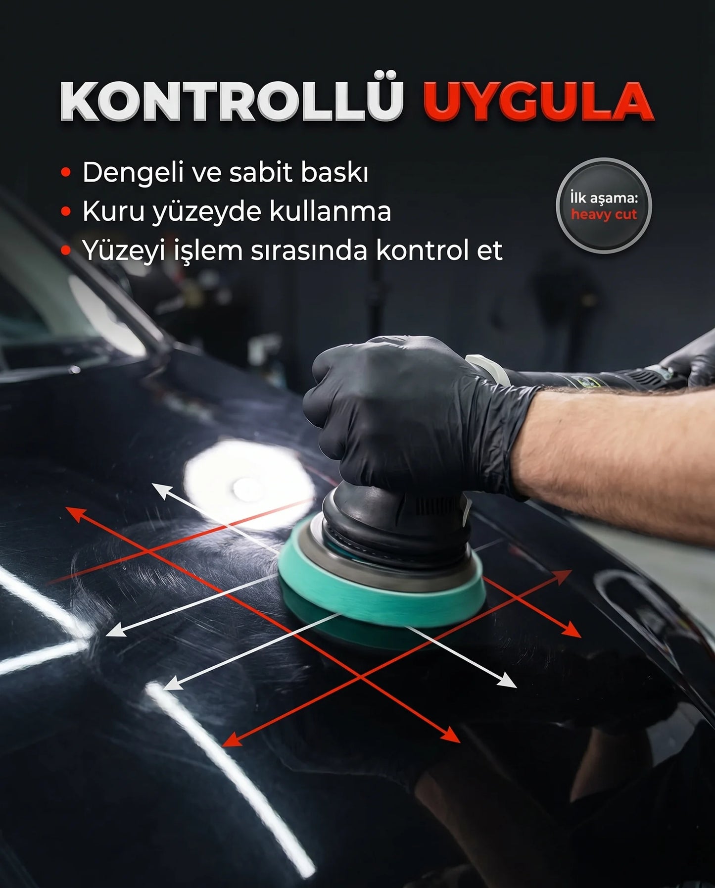Schön Weiter Vehicle Auto Rotary Thick – Heavy Cut Scratch Remover Paste Polierschwamm Grün 6 Zoll – 160 mm