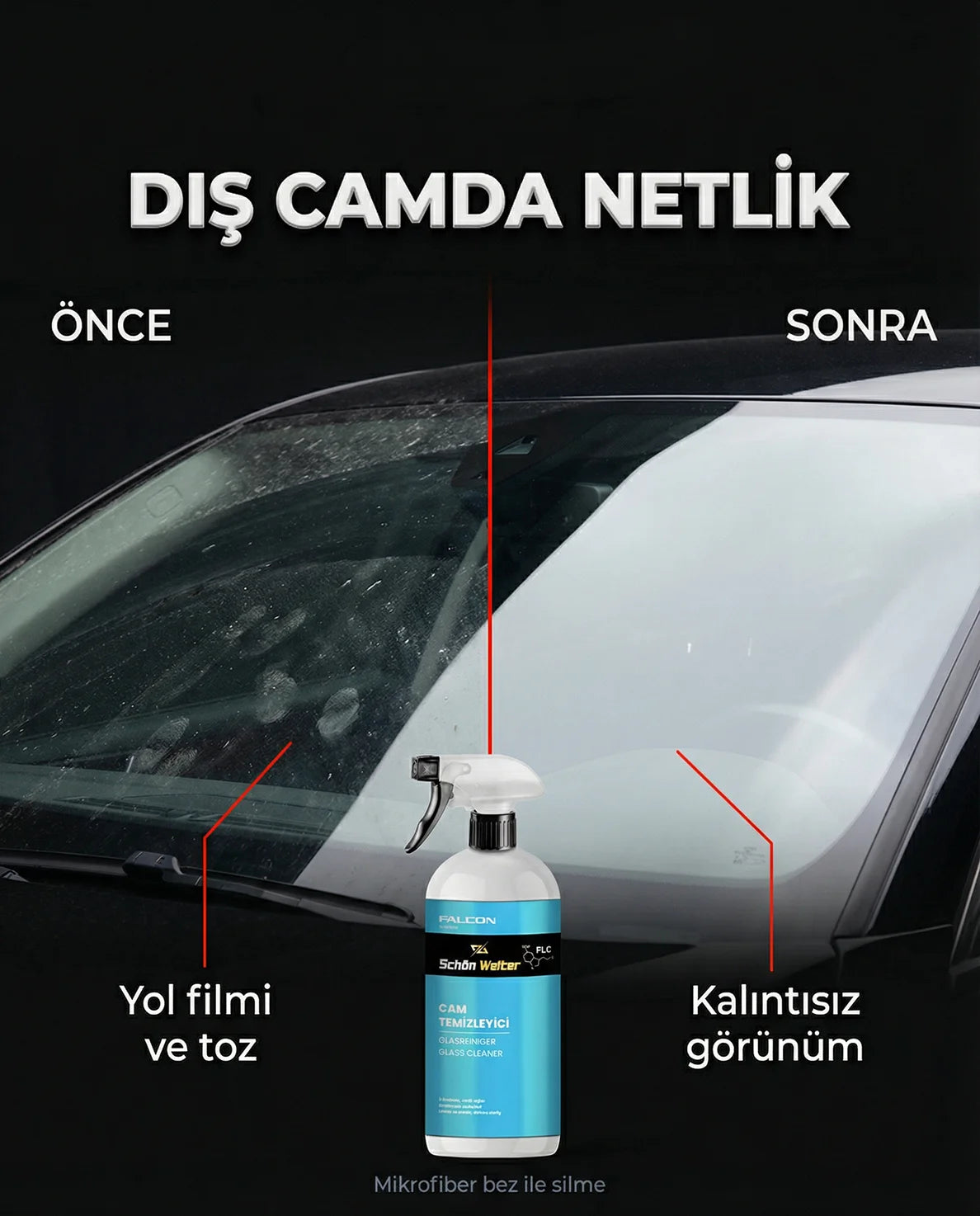 Schön Weiter Auto-Glasreiniger-Spray 500 ml (Falcon)