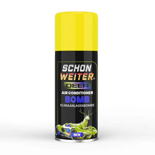 Schön Weiter Premium Fahrzeug-Auto-Klimaanlagen-Desinfektionsmittel und Klimaanlagen-Bombe, 150 ml, gelbes Sprühaerosol