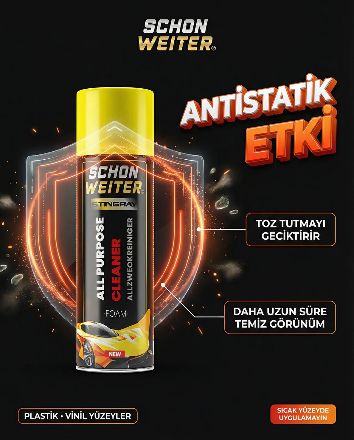 Schön Weiter Auto Fahrzeug Innenreiniger Schaum Aerosol Spray (STINGRAY) 500 ml