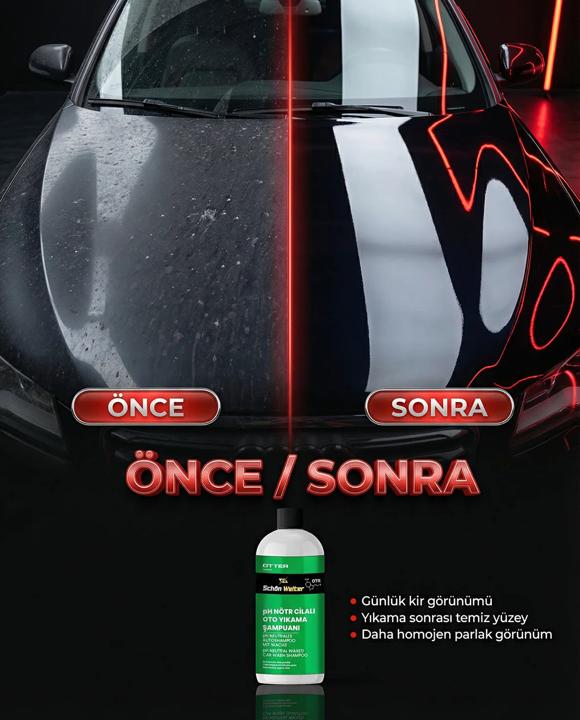 Schön Weiter Vehicle Auto PH Neutral Polished Car Wash Shampoo 500 ml (Otter)