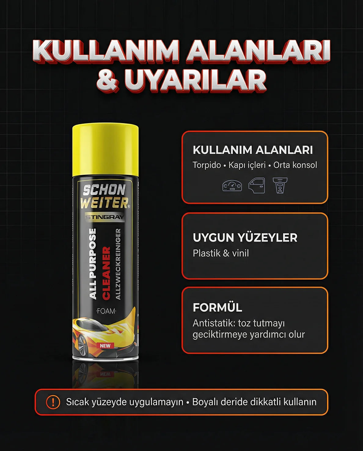 Schön Weiter Auto Fahrzeug Innenreiniger Schaum Aerosol Spray (STINGRAY) 500 ml