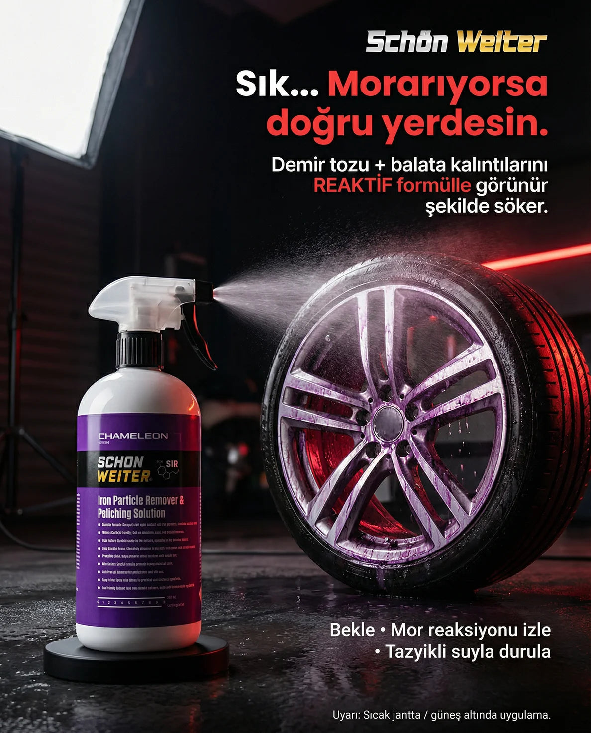 Schön Weiter Fahrzeug Auto Eisenpulver und Felgenreiniger ∣ 500 ml Spray