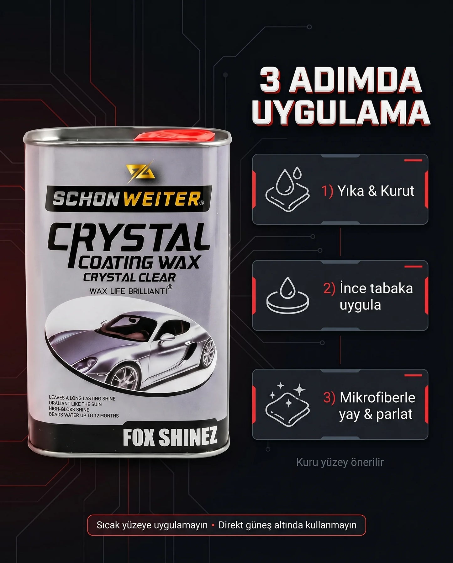 Schön Weiter Fahrzeug Auto Keramik Additiv Schutzpolitur | Kristallbeschichtungswachs 354 ml (Fox Shinez)