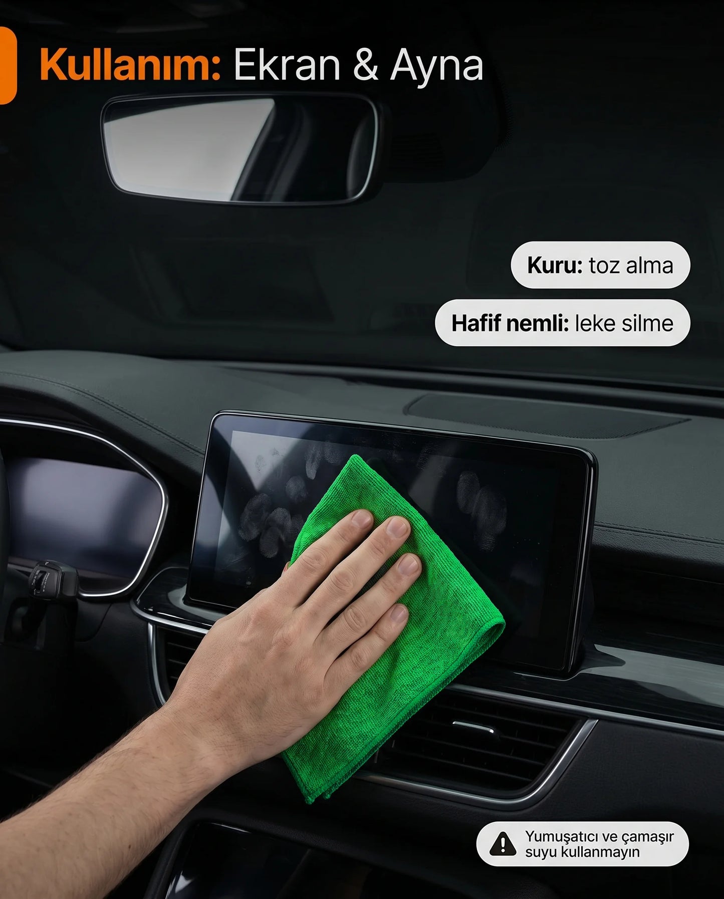 Schön Weiter Auto Autoglas-Reinigungstuch | Glashandtuch 40x40 cm Grün