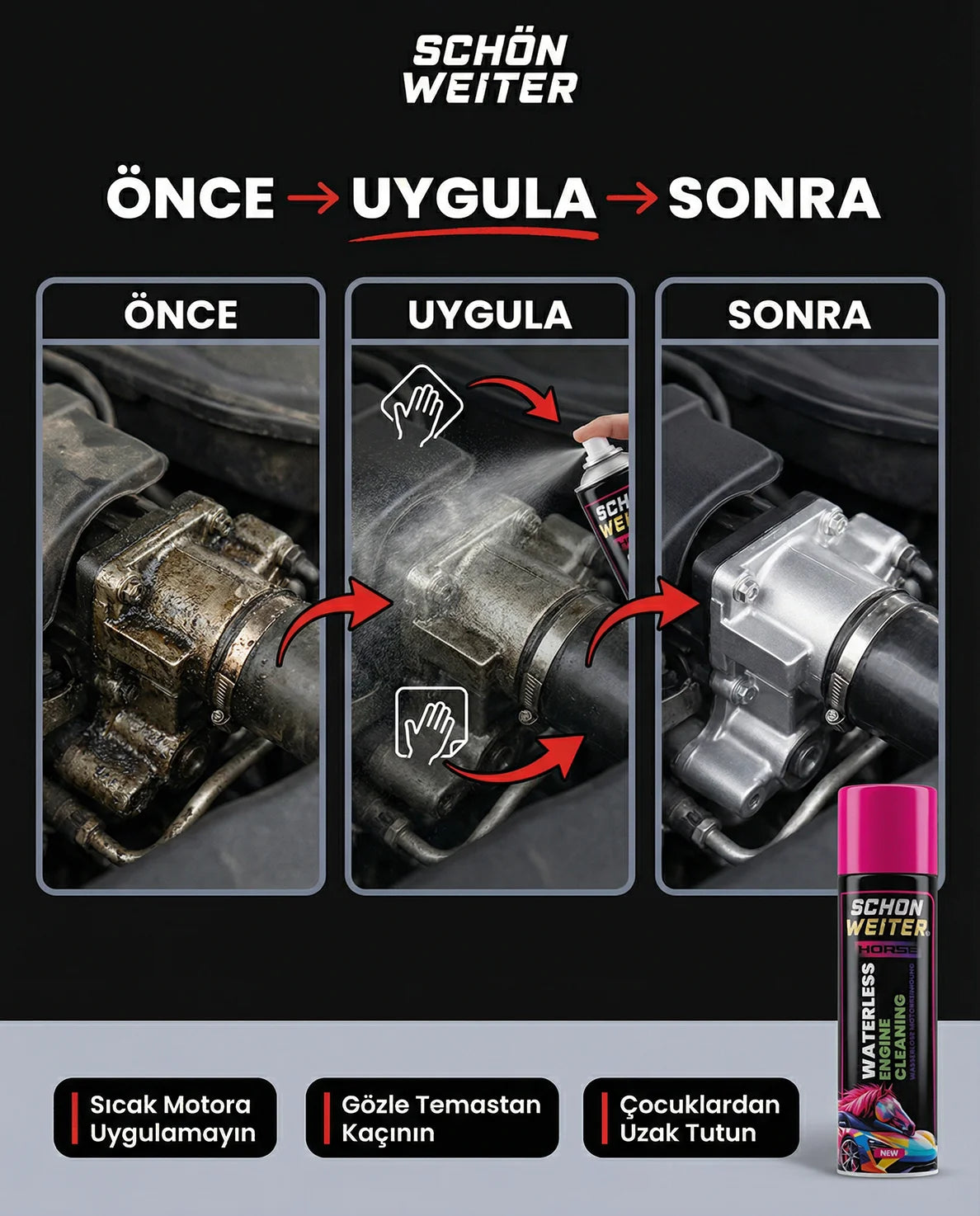 Schön Weiter Fahrzeug Auto Wasserlose Motorreinigung Aerosolspray 500 ml (PFERD)