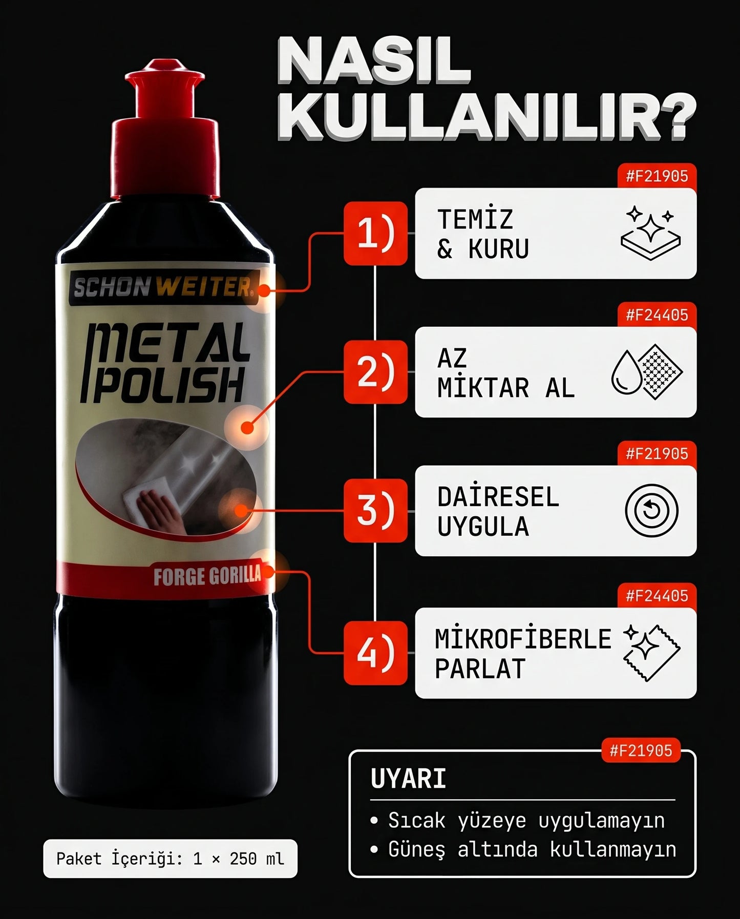 Schön Weiter Fahrzeug Auto Metall Polierer 250 ml (Forge Gorilla)