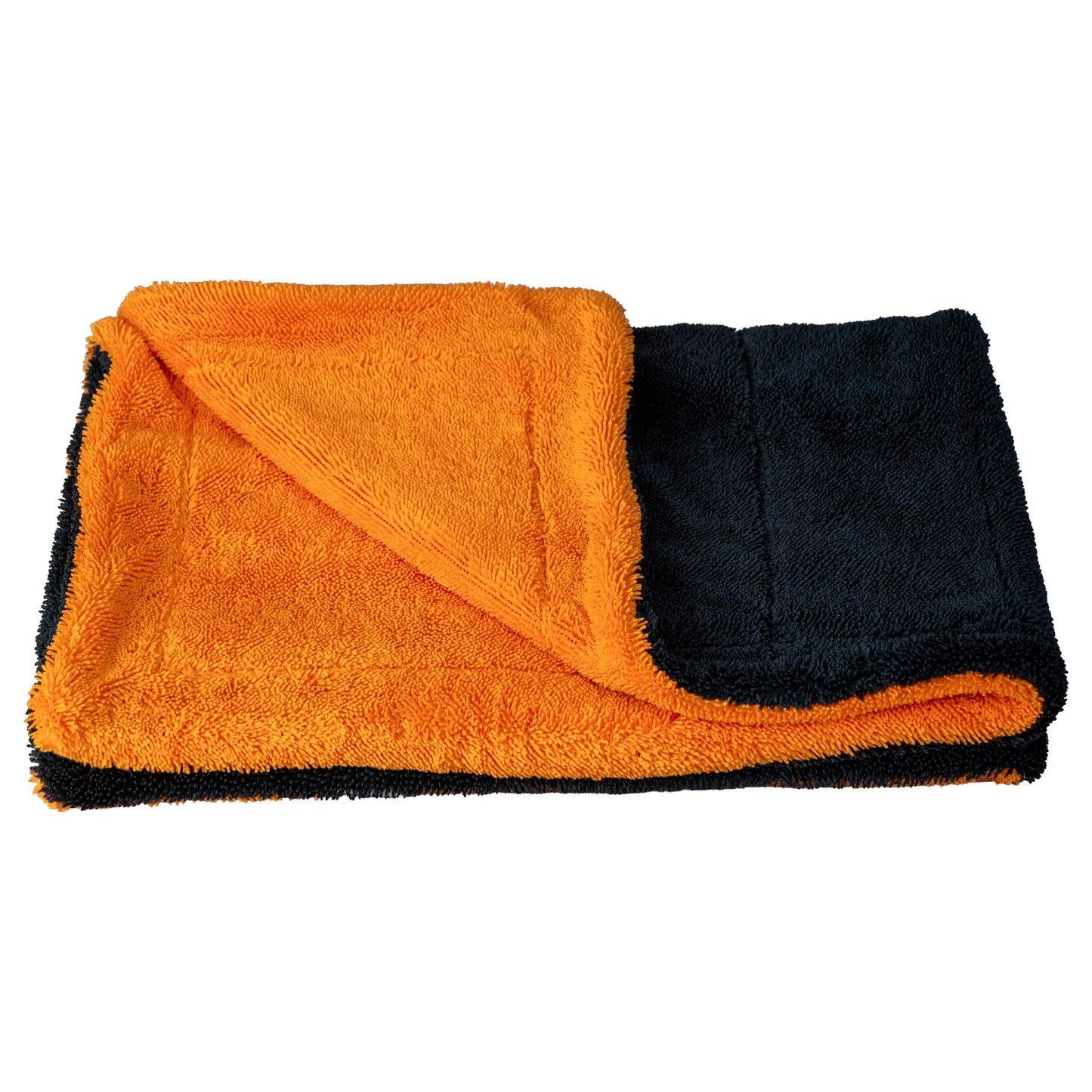 Schön Weiter – Extra saugfähiges Premium-Auto-Trocknungstuch aus gedrehter Mikrofaser (Orange), 1200 g/m² – 50 x 80 cm