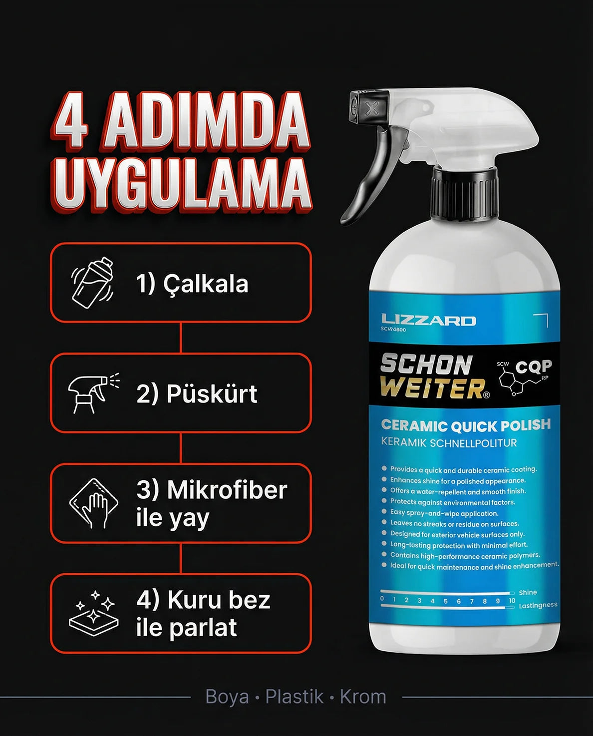 Schön Weiter Fahrzeug Auto Keramik Schnellpolierspray 500 ml (LIZZARD)
