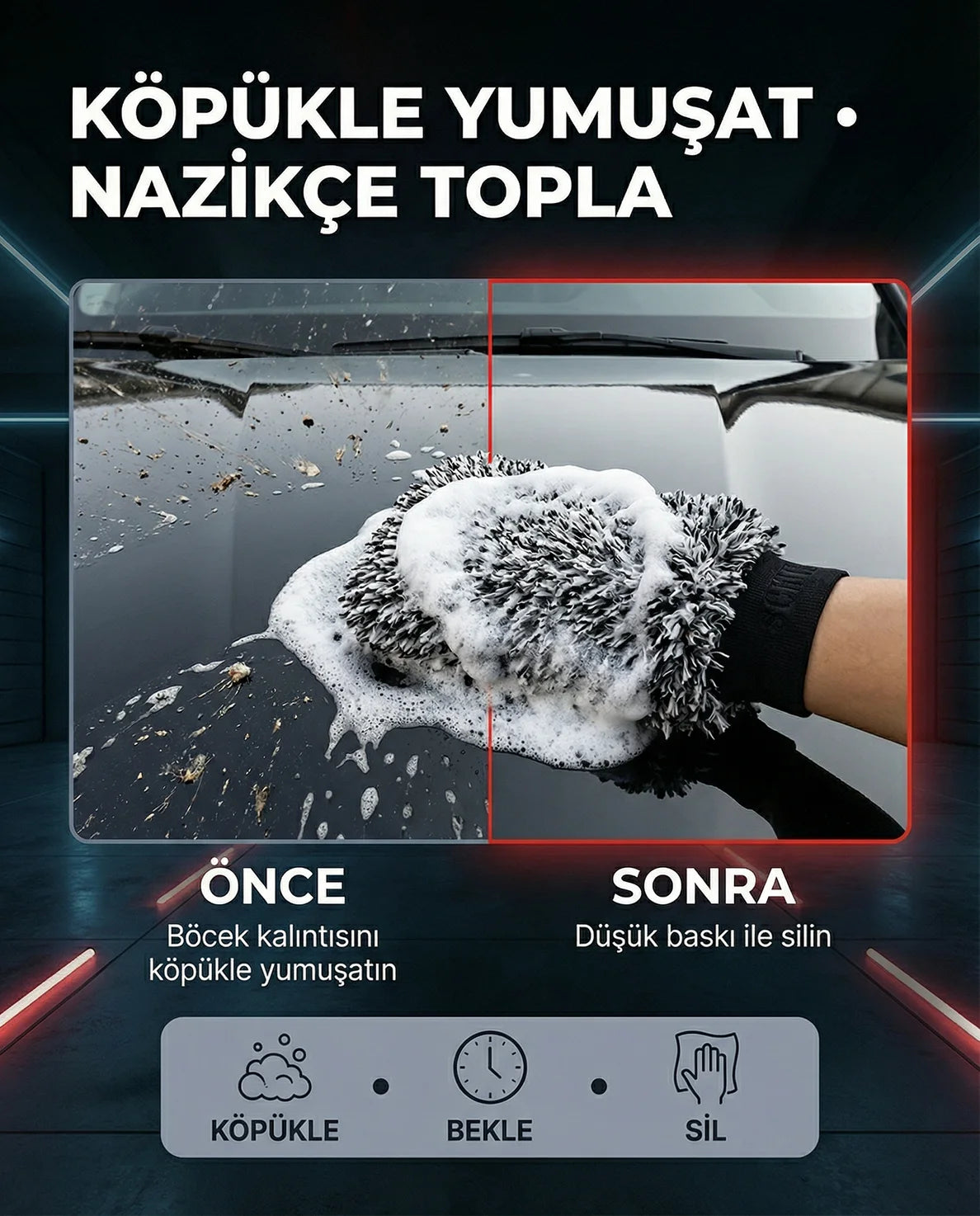 Schön weiter Plüsch-Autowaschhandschuh für Fahrzeuge