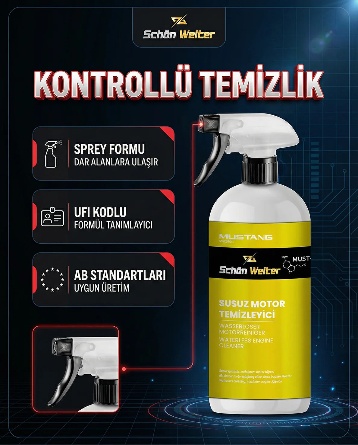 Schön Weiter Fahrzeug Auto Wasserloser Motorreiniger 500 ml Spray (Mustang)