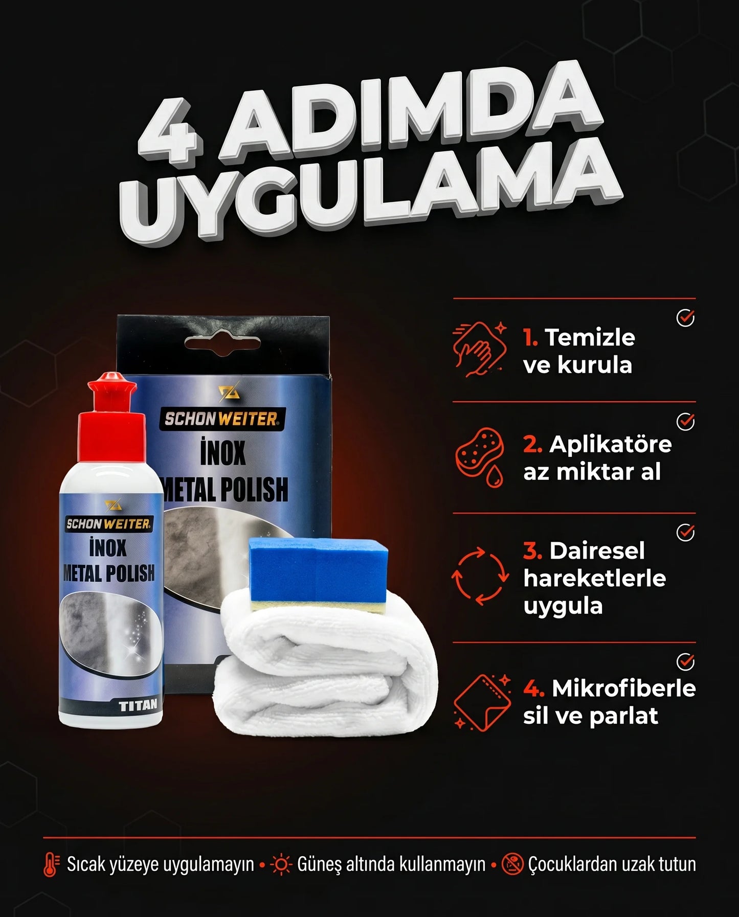 Schön Weiter Fahrzeug Auto Metall Polierset 100 ml (TITAN)