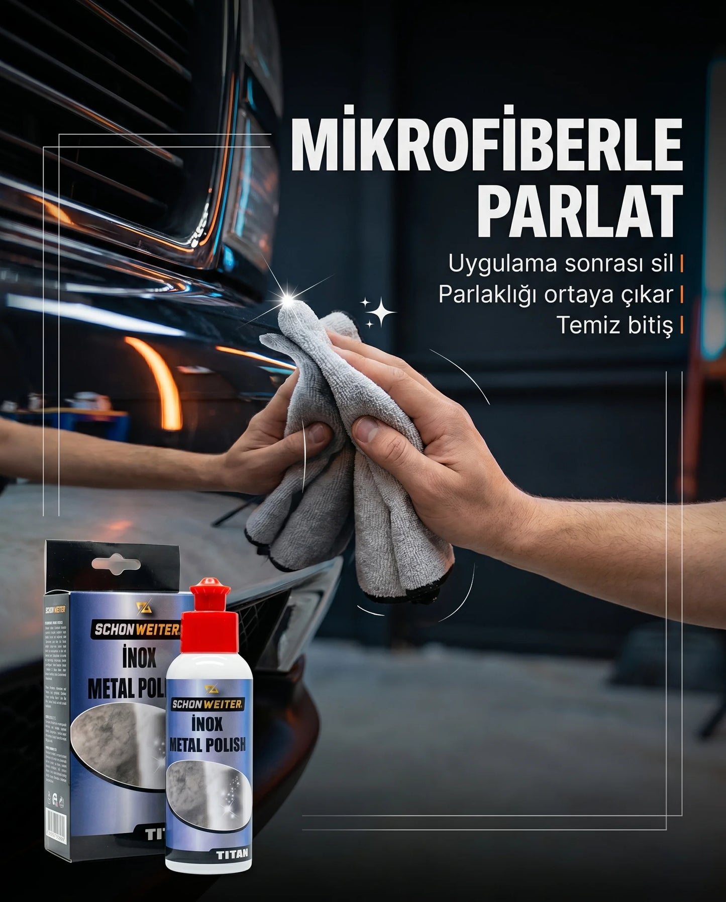 Schön Weiter Fahrzeug Auto Metall Polierset 100 ml (TITAN)