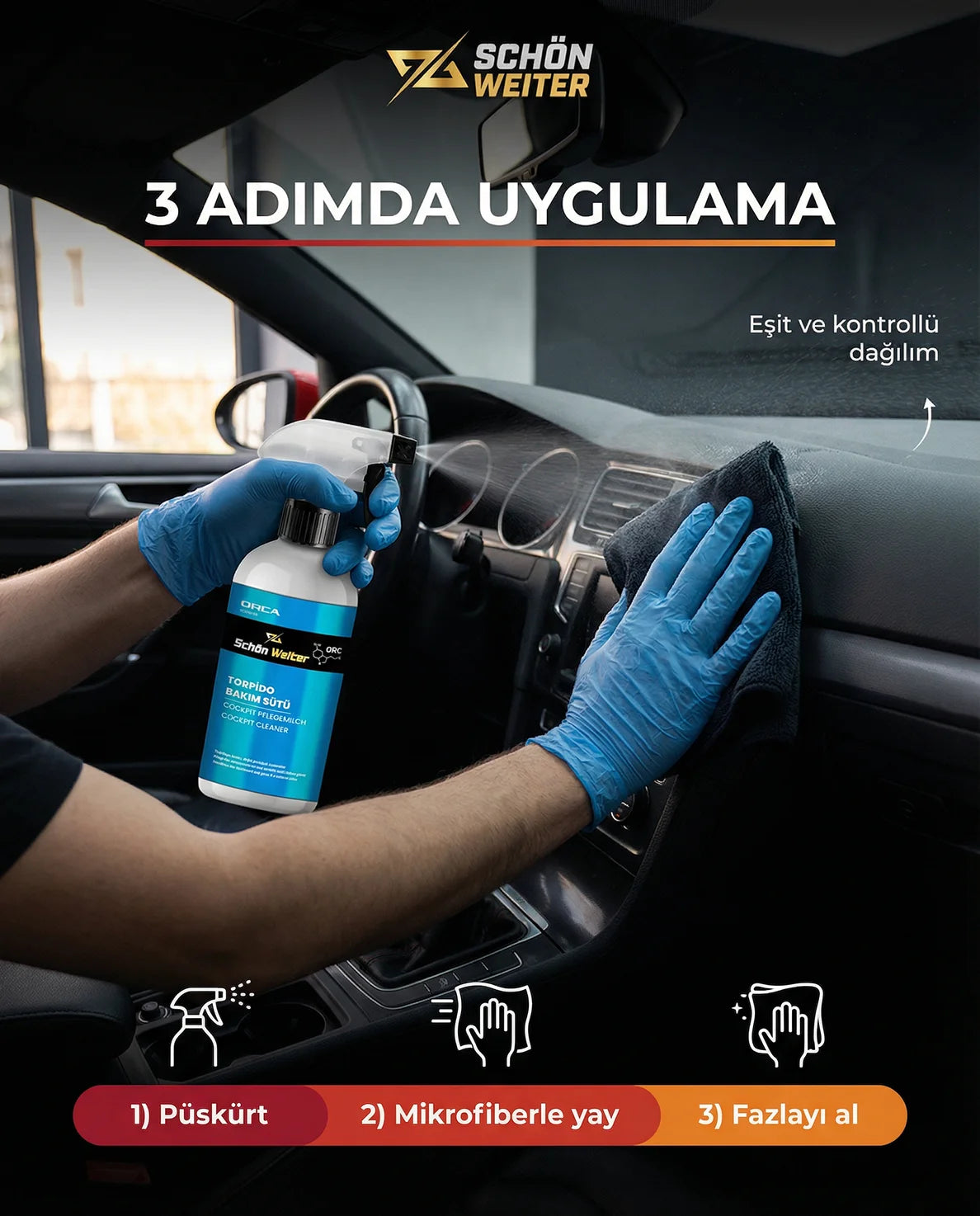 Schön Weiter Fahrzeug-Auto-Handschuhfach-Pflegemilch 500 ml Spray (Orca)