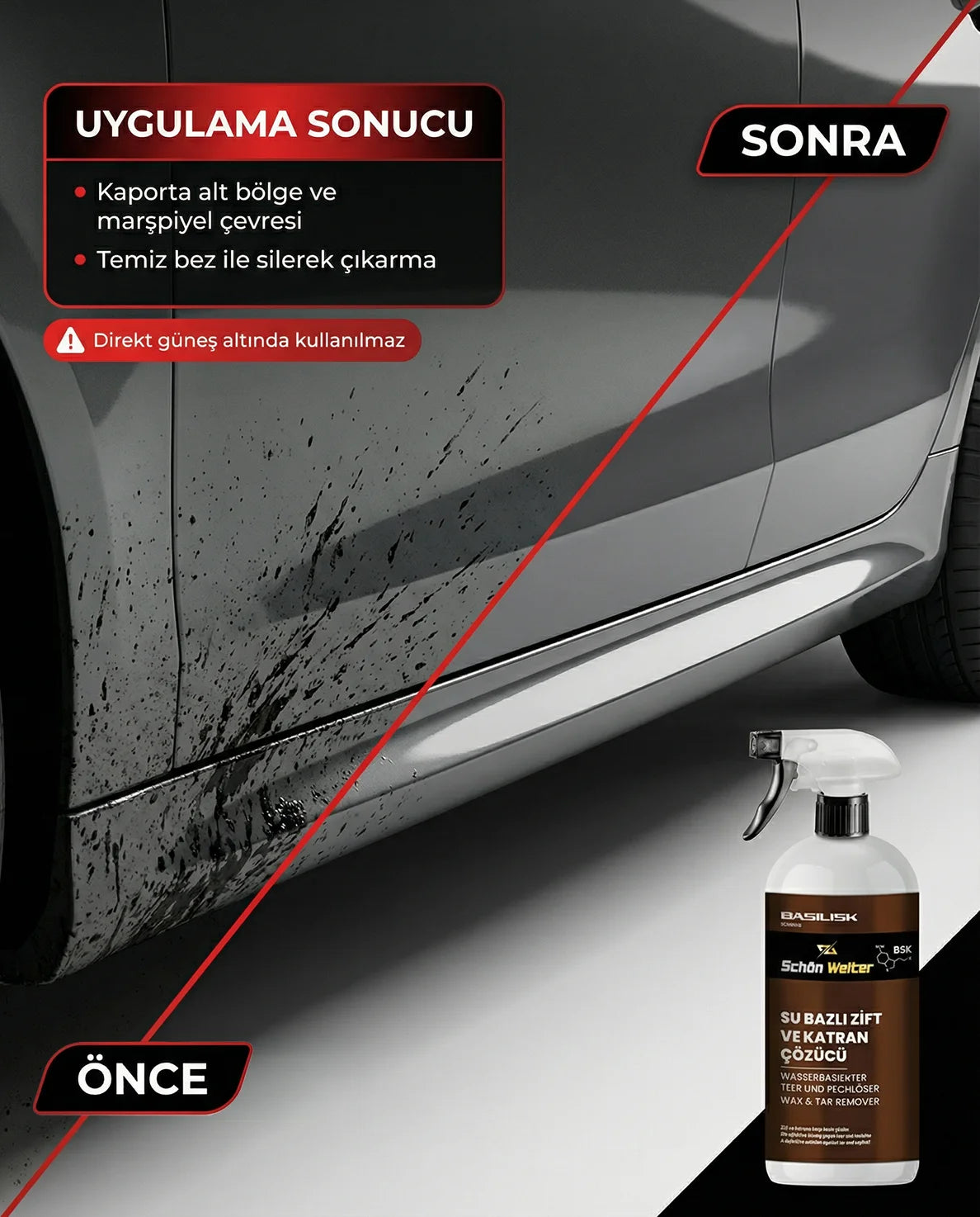 Schön Weiter Fahrzeug-Auto-Teer- und Teerentferner-Spray auf Wasserbasis, 500 ml (bedruckt)