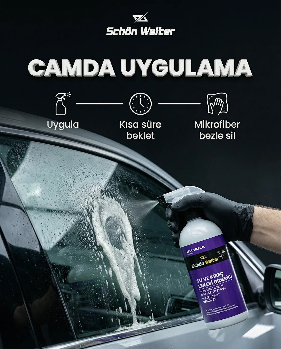 Schön Weiter Fahrzeug-Auto-Wasser- und Kalkfleckenentferner-Gel, 500 ml (Leguan)