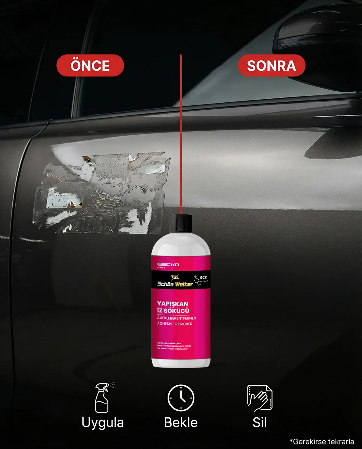 Schön Weiter Fahrzeug-Auto-Klebeetiketten-Spurenentferner-Spray, 500 ml (Gecko)