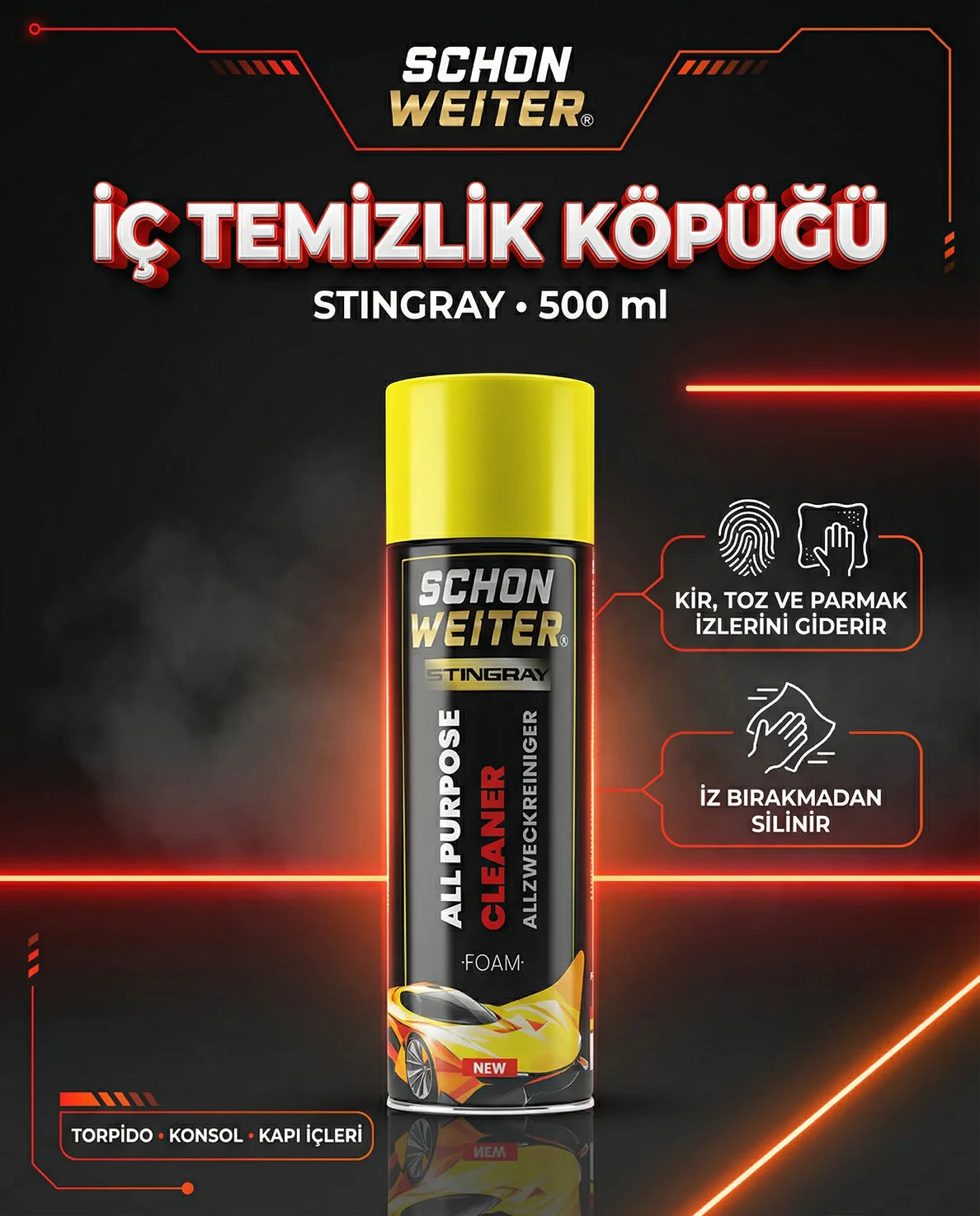Schön Weiter Auto Fahrzeug Innenreiniger Schaum Aerosol Spray (STINGRAY) 500 ml