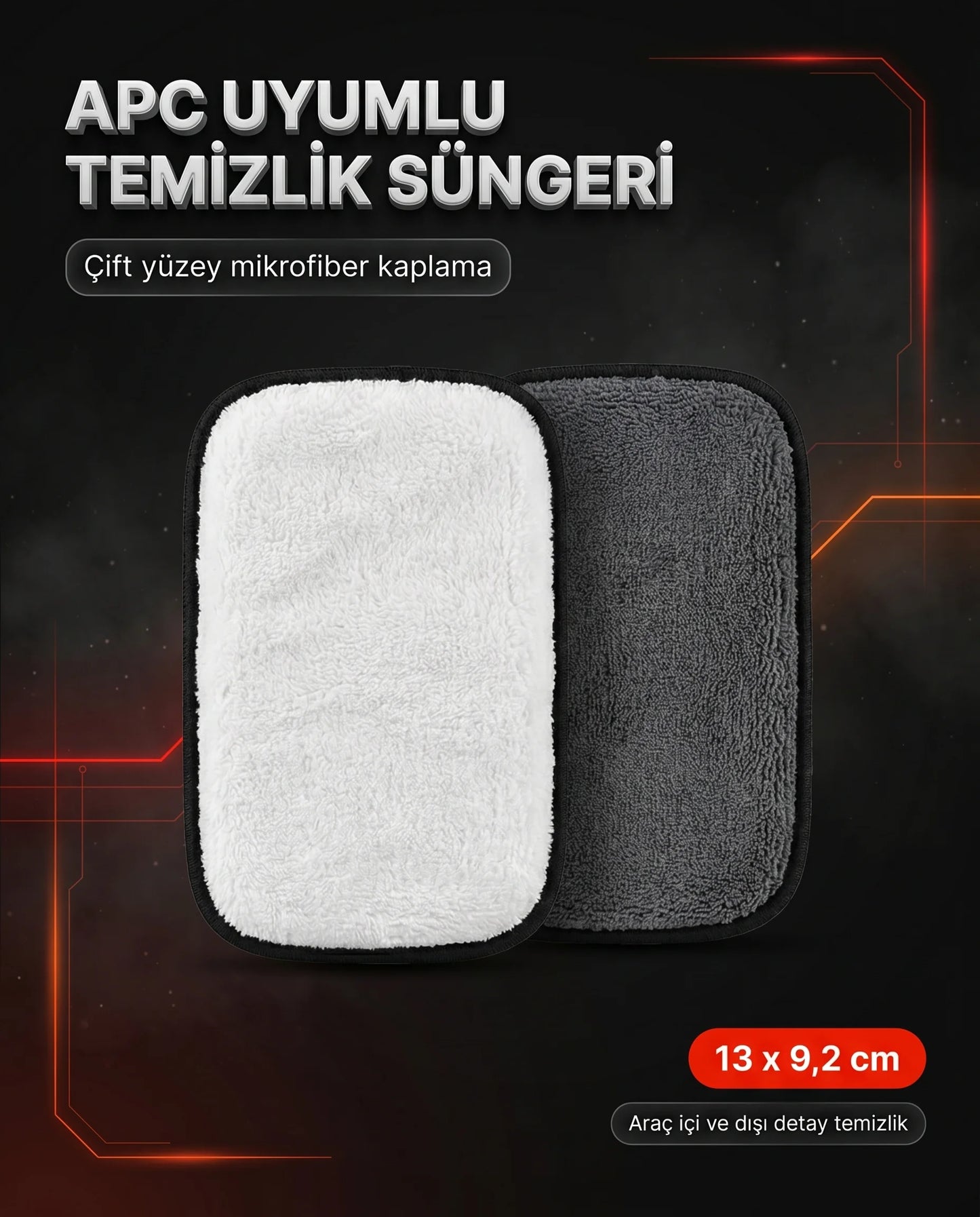 Schön Weiter Fahrzeug Auto Mehrzweck-Reinigungsschwamm APC-Reinigung 13x9,2 cm