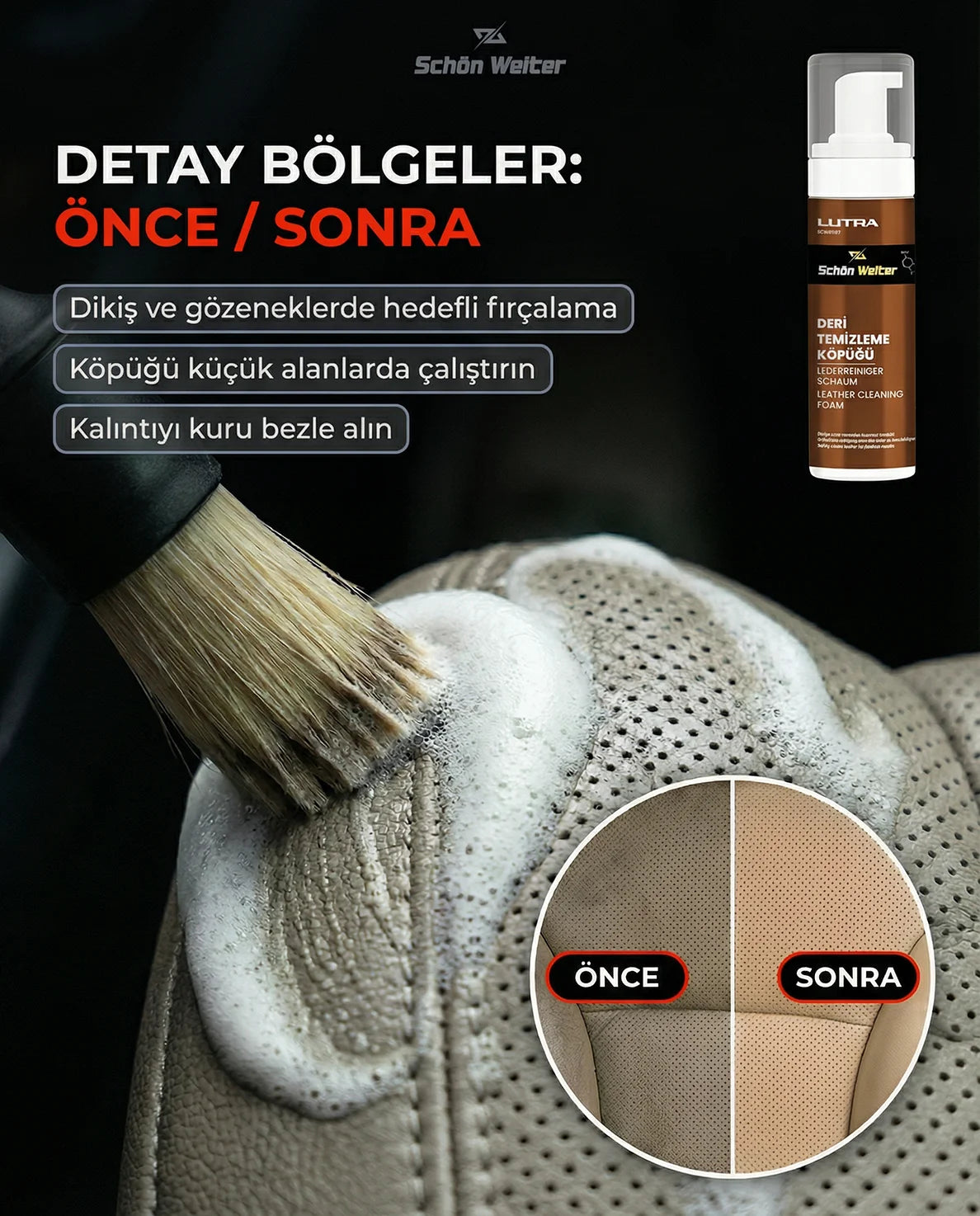 Schön Weiter Fahrzeug Auto Leder Reinigungsschaum APC 200ml (Lutra)