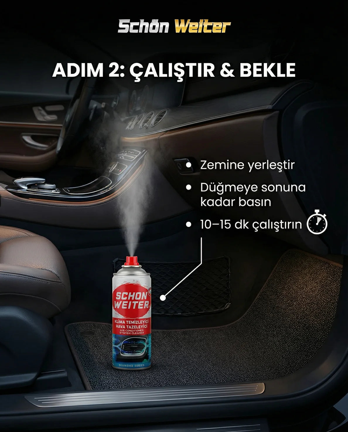 Schön Weiter Vehicle Auto Air Conditioning Bomb Red Aerosol Spray 150 ml