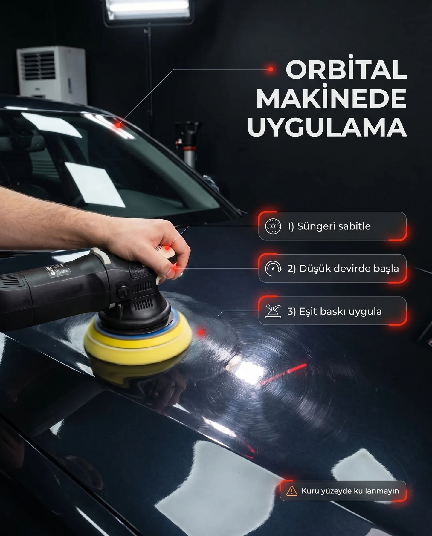 Schön Weiter Vehicle Auto Orbital Medium – Medium Cut Scratch Remover Paste Polierschwamm Gelb 5 Zoll – 128 mm
